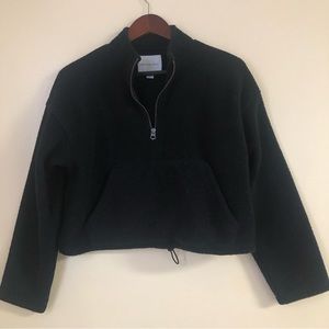 American Eagle Outfitters Women Black Fleece XS